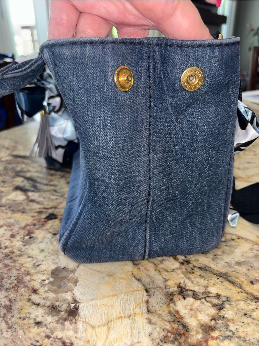 Authentic Prada Canapa Bag in Denim - Picture 7 of 13